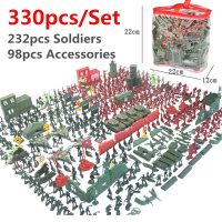 330Pcs พลาสติกรุ่น Playset ฟิกเกอร์ของเล่นเด็กเด็กของขวัญเด็ก