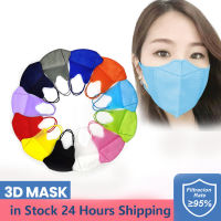 [pantorastar] 50PCS Adult 3D Face Mask 3ply Non-woven Protection Anti-dust Comfortable Breathable Reusable Washable Face Mask