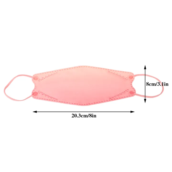 [EnidJuli] 10PCS Aldult KF94  Mask  4Layer Protection Color One Time Personal Care Gradient Willow Type Printed Spunlace Gradient design Washable 1  Face  Mask