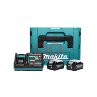 ชุดแบตเตอรี่ 40 โวลต์ (2.5Ah) MAKITA รุ่น MKP1G001 ประกอบกด้วย แบตเตอรี่ ลิเธียมไอออน รุ่น BL4025 2 ก้อน เครื่องชาร์จแบตเตอรี่แบบเร็ว 1 ชิ้น มาพร้อมกล่องมากีต้า