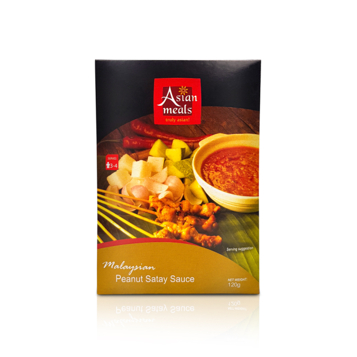 Asianmeals Peanut Satay Sauce 120g, Satay Dipping Sauce, Perfect for Satay, Spicy Peanut Sauce
