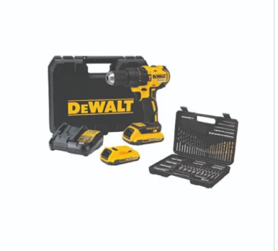 DEWALT สว่านกระแทกไร้สาย ไร้แปรงถ่าน พร้อมชุดดอก 109 ชิ้น 20V DCD7781D2A-B1 เหลือง-ดำ