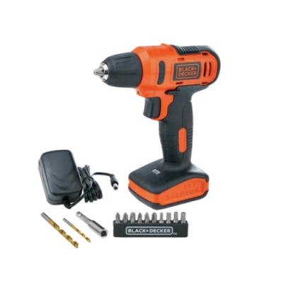 BLACK AND DECKER สว่านไร้สาย 12V LD12SP-B1 สีส้ม