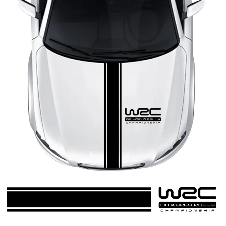 Hood Wrc Car Sticker Y-101 Hood Personality Pull Flower Sticker Modified  Body Sticker 24cm*120cm Xq-a343 Hs