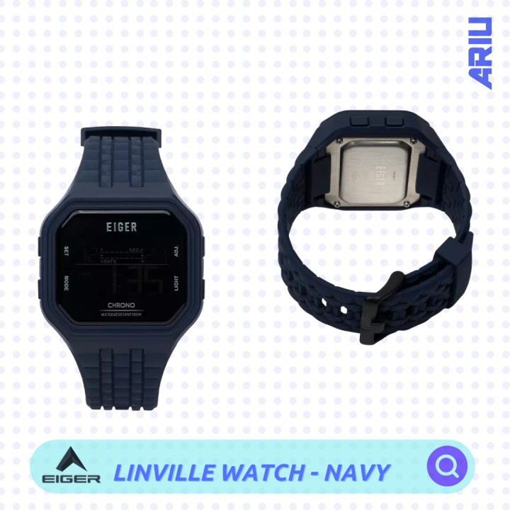 JAM TANGAN EIGER LINVILLE WATCH NAVY Lazada Indonesia