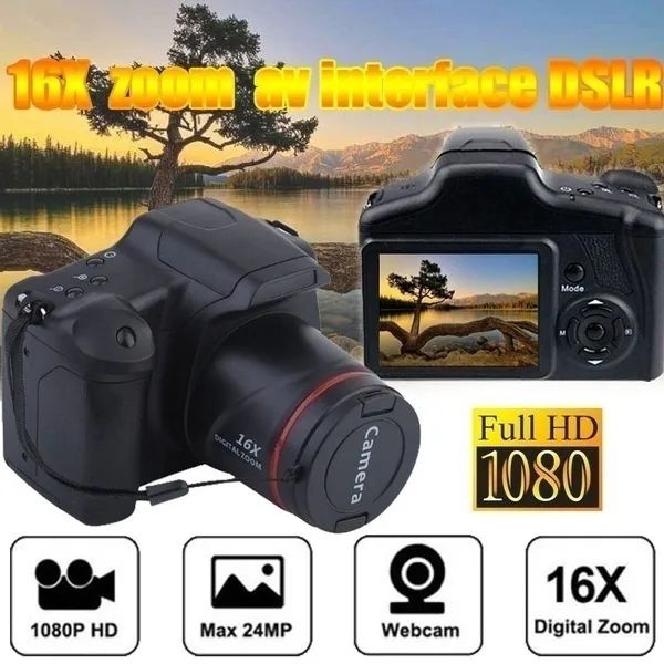 รีวิว กล้องวิดีโอระดับมืออาชีพ HD 1080P กล้องดิจิตอลแบบใช้มือถือ 16X Digital Zoom (ไม่รวมการ์ด SD) IYOM001