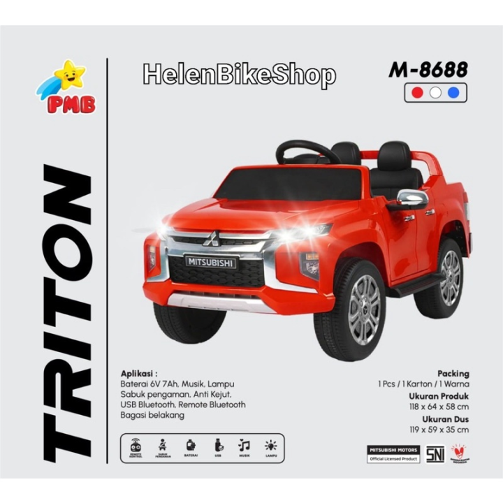 Mobilan aki Triton Mitzubishi 7588 | Lazada Indonesia