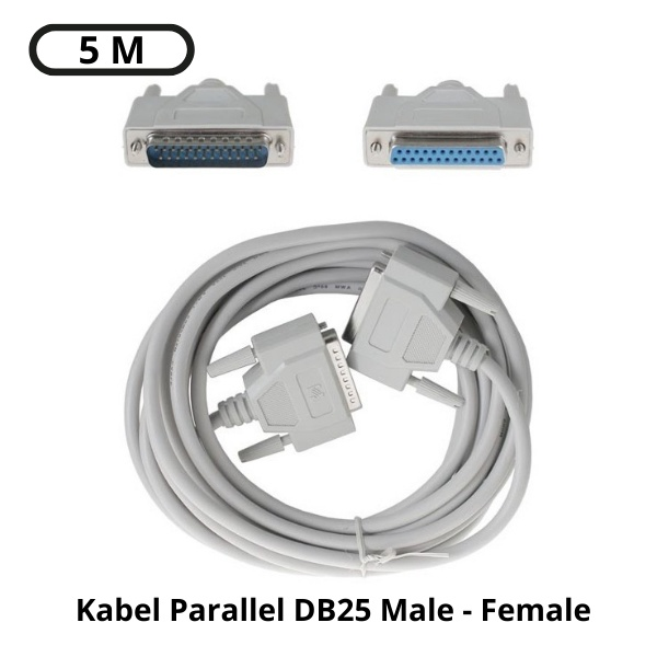 Kabel Parallel DB25 Male to Female 5 meter | Lazada Indonesia