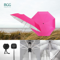 ROM ร่ม BGG Windproof UV Folding Umbrella ร่มพับ ต้านลม 3ตอน เคลือบเงิน กันแดด กันยูวี กันฝน (FM1082) ร่มกันแดด  ร่มกันฝน