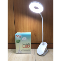 YT โคมไฟตั้งโต๊ะ โคมไฟ LED แสงสีขาว ระบบสัมผัส ปรับได้3ระดับ YAGE-T102 สีขาวโคมไฟ แบบหนีบ/ตั้งโต๊ะ   โคมไฟหัวเตียง โคมไฟ โคมไฟอ่านหนังสือ