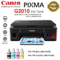 CANON G2010⭐พร้อมหมึกพรีเมียม หรือหมึกแท้ 4 สี/ขวด พร้อมใช้?​