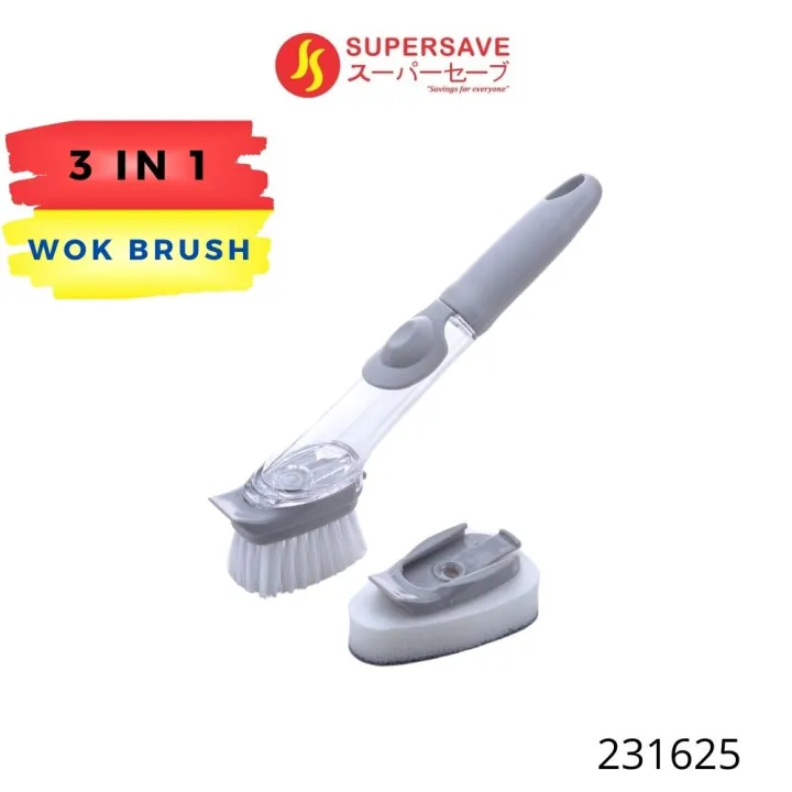 Wok Brush Multi Functional with Refillable Cartridge Lazada