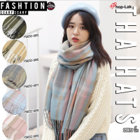 WA ผ้าพันคอ  ผ้าฝ้ายลายสก็อต "28x72"Cashmere* No.F5Ac52-0015 ผ้าคลุมไหล่