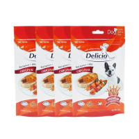 CGD ขนมสุนัข Delicio Original ขนมสุนัข รสบาร์บีคิว (70 g. x 4) ขนมหมา  ขนมสัตว์เลี้ยง