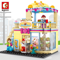 สินค้าขายดี!!! บล็อกตัวต่อ ร้านขายขนมเค้ก Cake Store พร้อม minifig คนขายและลูกค้า ## โมเดล โมเดลรถ ของเล่น ของสะสม รถ หุ่นยนต์ ตุ๊กตา โมเดลนักฟุตบอล ฟิกเกอร์ Model