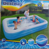 SAL สไลเดอร์ สระน้ำเป่าลม Bestway สระขนาด ยาว305xกว้าง183xสูง56c.m กระดานลื่น  สำหรับเด็ก