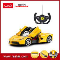 RM รถบังคับ รถบังคับ ของเล่น FERRARI  LaFerrari อัตราส่วน 1/14 – RASTAR 50100 สีเหลือง รถของเล่น