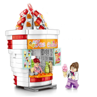 สินค้าขายดี!!! บล็อกตัวต่อ ร้านขายไอติม Ice Cream Shop ## โมเดล โมเดลรถ ของเล่น ของสะสม รถ หุ่นยนต์ ตุ๊กตา โมเดลนักฟุตบอล ฟิกเกอร์ Model