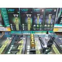 BAT แบตตาเลี่ยน VGR V-085 ไร้สายตัดแต่งทรงผมกันขอบแกะลายสำหรับช่างมืออาชึพจัวเครื่องมีลวดลายสวยงาม บัตตาเลี่ยน  ปัตตาเลี่ยน