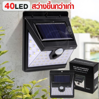 SEL ไฟโซล่าเซลล์ Telecorsa   ติดผนัง Solar Powered LED Wall Light 40 LED รุ่น SolarCOS-black-00i-Rat Solar light  พลังงานแสงอาทิตย์