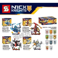 [ Gift เกมฝึกสมอง.เสริมสร้าง ] ตัวต่อ เรโก้จีน SY721A-D ชุด NEXO Knights แพค4กล่อง ไม่ซ้ำแบบ .ผลิตจากวัสดุคุณภาพดี ของเล่นเสริมทักษะ.