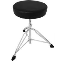 CC ..บริการเก็บเงินปลายทาง.. เก้าอี้กลอง Drum Stool ทรงกลม ขาโครเมี่ยม (สีดำ) ..ราคาถูกที่สุด ลดราคา30%..