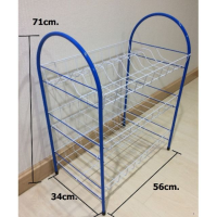 JA ชั้นวานจาน ชั้นคว่ำจาน3ชั้น ทรงโค้ง 34x56x71cm. (SC-916) ทึ่คว่ำจาน ที่เก็บจาน