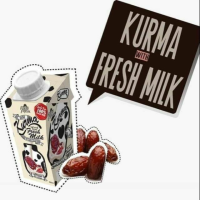 !!ถูกที่สุด!! (นมอินทผาลัม ดังเดิม) นมอินทผาลัม Kurma Fresh milk 200ml หมดอายุ 2/2022 KM16.7286!!มาใหม่!!