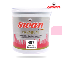 ถูกที่สุด!!! SWAN สีน้ำอะคริลิค รหัสสี #497 สีม่วงชมพูอ่อน ใช้เป็นสีทาบ้าน สีทาอาคาร สำหรับทาภายนอกเเละภายใน สะท้อนUVได้ดี ขนาด 5 กก. ##ของใช้ในบ้าน เครื่องใช้ในบ้าน เครื่องใช้ไฟฟ้า . ตกแต่งบ้าน บ้านและสวน บ้าน ห้อง ห้องครัว ห้องน้ำ .