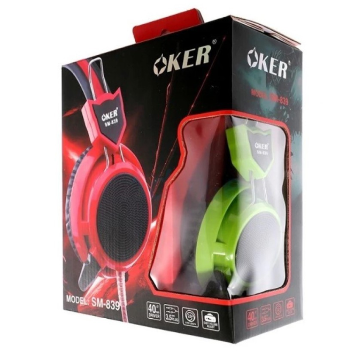 ลดราคา-oker-headset-หูฟังคอมพิวเตอร์-รุ่น-sm-839-ชิ้นส่วนคอมพิวเตอร์-จอมอนิเตอร์-เมนบอร์ด-cpu-computer-cases-hub-switch-กราฟฟิคการ์ด-gaming