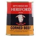 ฟินเวอร์? Hereford Corned Beef เนื้อโค ปรุงสุก เฮียร์ฟอร์ด 340g มีจำนวนจำกัด