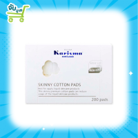 Karisma Skinny Cotton Pads 200 Pads - แคริสม่า สกินนี่ คอตตอนแพด สำลีแผ่น สำหรับเช็ดหน้า