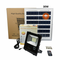 SEL ไฟโซล่าเซลล์ โคม  30W 60 LED แสงวอร์มไว์ (แสงส้ม) Solar light  พลังงานแสงอาทิตย์