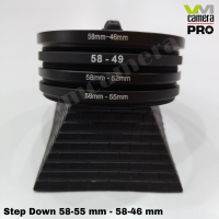 Step ring Down 58-55 mm - 58-46 mm /แหวนแปลงขนาดหน้าเลนส์