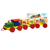 ?สินค้าขายดี? TOY ของเล่นเด็ก PUZZLE BLOCKS บล็อคต่อไม้-รถไฟ ขนาด ก.8* ย.29 *ส.7 ซม. ของเล่นเสริมพัฒนาการ ##ของเล่นเด็ก รถ ของสะสม หุ่นยนต์ ตุ๊กตา ของขวัญ เด็ก โมเดล ฟิกเกอร์ Toy Figure Model Game