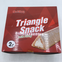 ⚡ราคาพิเศษ⚡  Tri Angel Pastry Frame Styling Styling Triangle Sanck 8 g x 24 pieces รแองเกิ้ล ขนมอบกรอบสอดไส้รสนม Triangle sanck  8 กรัม x 24 ชิ้นJR6.4602[HOT Sale]