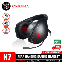 ลดราคา!!! ONIKUMA K7 Rear Hanging Gaming Headset หูฟังเกมมิ่ง สวมใส่ด้านหลัง ใช้งานได้ทั้ง PC / Mobile / PS4 / XBOX / Nintendo-SW ##สายชาร์จ สายแลน สายไฟ หูฟัง เมาส์ ลำโพง Wireless Bluetooth คอมพิวเตอร์ USB ปลั๊กไฟ HDMI