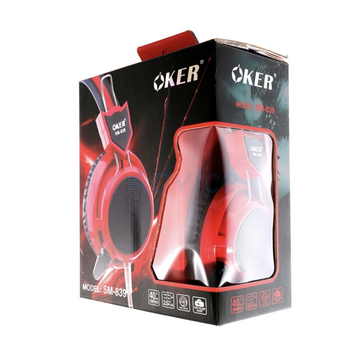 ลดราคา-oker-headset-หูฟังคอมพิวเตอร์-รุ่น-sm-839-ชิ้นส่วนคอมพิวเตอร์-จอมอนิเตอร์-เมนบอร์ด-cpu-computer-cases-hub-switch-กราฟฟิคการ์ด-gaming