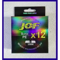 FS อุปกรณ์ตกปลา [[PongFishing]] สาย Super PE X-12 BY JOF  สายถัก12 ยาว 100ม. สายกลมแน่น  นุ่มเหนียว ทนการเสียดสีสูงมาก ต้องลอง... ตกปลา