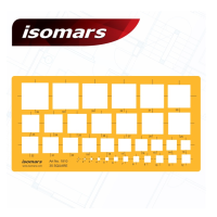 ISOMARS แผ่นเพลท 34 SQUARES ISM-1810M