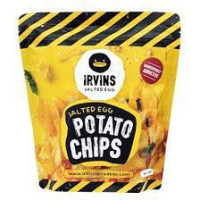 Happy moment with us ? Irvins Potato Chips Salted Egg 105g. เออร์วินส์มันฝรั่งทอดกรอบไข่เค็ม 105 กรัม?