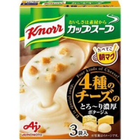 สินค้าสดใหม่ รับรองคุณภาพ  (x1)  KNORR 4KINDS OF CHEESE THICK POTAGE 3EA 10