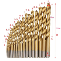 สินค้าขายดี!!!! D27 ชุดดอกสว่านไทเทเนียม HSS 1-10 mm 19 ดอก ครบๆทุกเบอ เจาะ ไม้ เหล็ก พลาสติก ของใช้ในบ้าน เครื่องใช้ในบ้าน เครื่องใช้ไฟฟ้า ตกแต่งบ้าน บ้านและสวน บ้าน ห้อง ห้องครัว ห้องน้ำ ห้องรับแขก