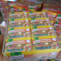 ✨สินค้าขายดี✨ (pig) Selling cheap 24 grams x 24 box, small box, pork, pork, boiled chicken, sukiyan ขายถูก คนอร์ก้อน 24 กรัม x 24 กล่องเล็ก คนอร์ หมู ไก่ ต้มยำ สุกี้ เล้งแซ่บ คนอร์ก้อน ปรุงรส ทำอาหารJR6.5099?สินค้ามาใหม่?