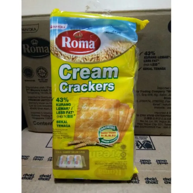 ROMA Cream Cracker 369gm (3 x 123gm) Lazada