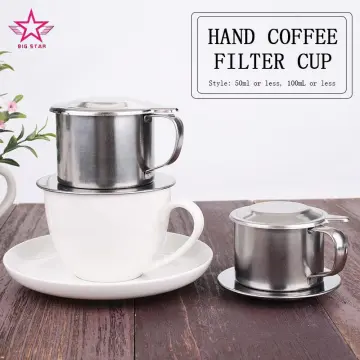 New Stainless Steel Vietnamese Coffee Drip Filter Infuser Coffee Maker 50mL