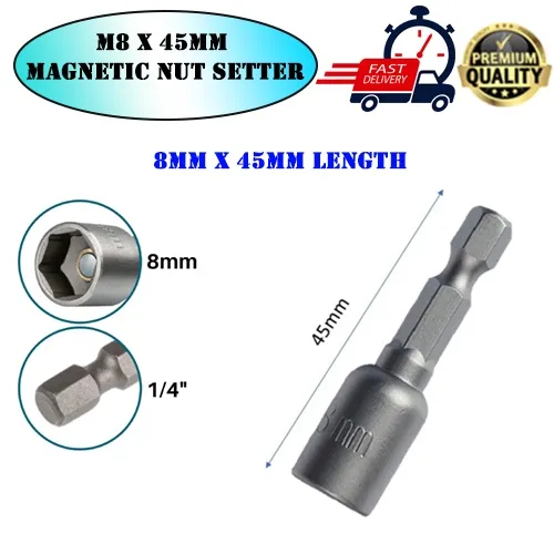 M8 X 45MM NUT SETTER (HEAVYDUTY) SOCKET BIT Hexagon