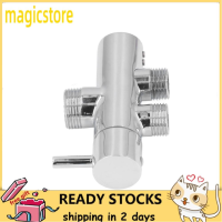 【fevjm】 Magicstore ข้อต่อตัวทีไดเวอร์ G1/2ฝักบัวอาบน้ำข้อต่อตัวทีทองเหลืองวาล์วห้องน้ำ YG