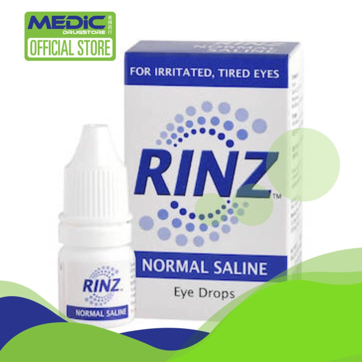 [Bundle of 4] RINZ Normal Saline Eye Drops 5ml By Medic Drugstore