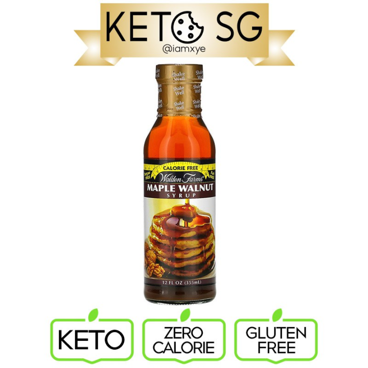 Walden Farms Keto Maple Walnut Syrup Sugar Free Maple Syrup Sauce Zero